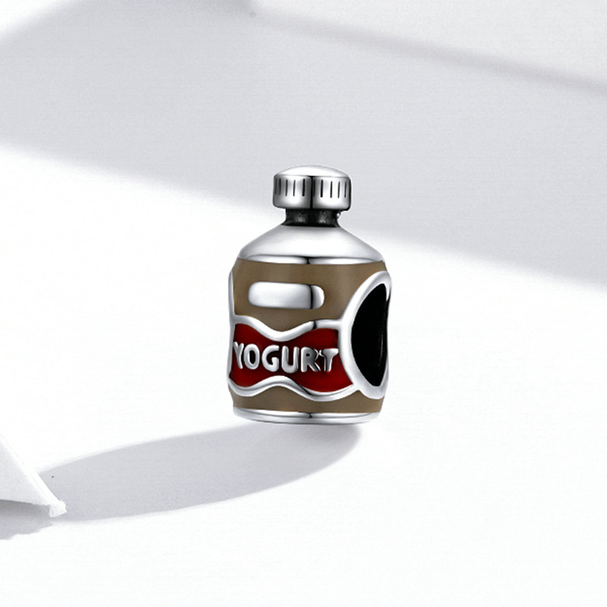 Silver Charm Sweet Yogurt Enamel Charm For Sale - sursenso Charm