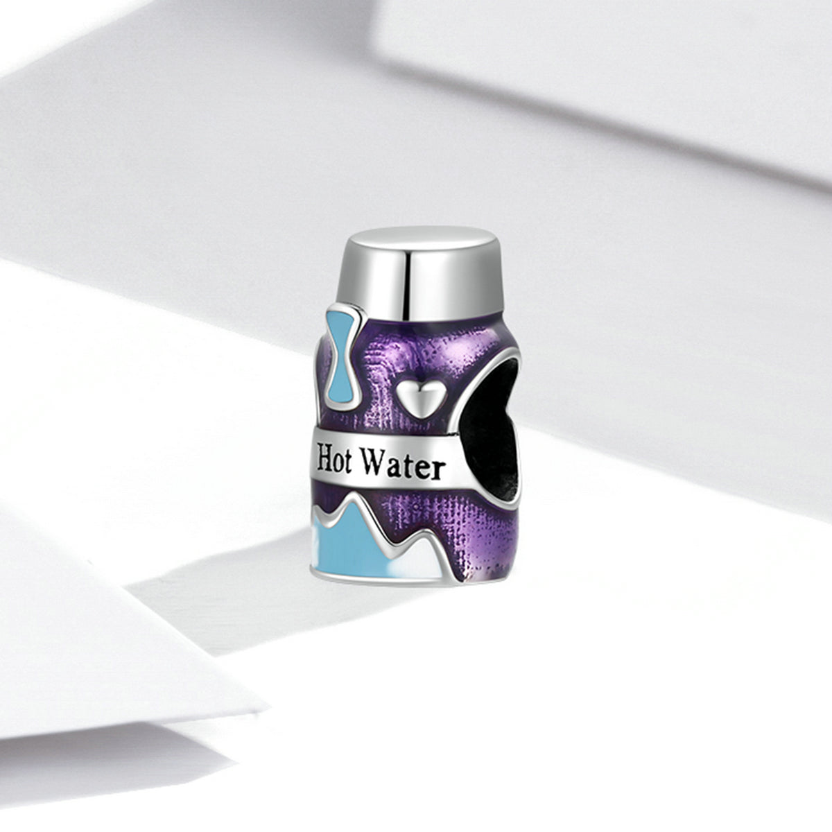 Silver Charm Winter Mini Thermos Charm For Sale - sursenso Charm