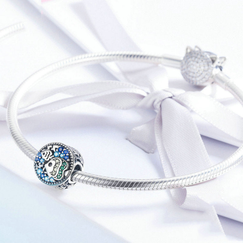 Silver Charm Underwater World Crystal Fish CZ Charm For Sale - sursenso Charm