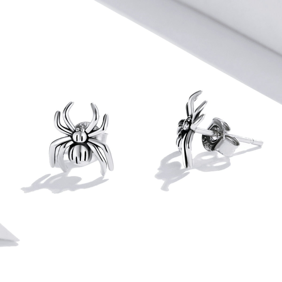 Silver Earrings Eight Legged Spider Stud Earrings For Sale - sursenso Earring