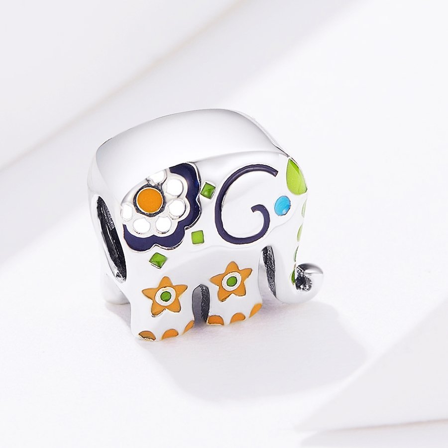 Silver Charm Baby Elephant Charm For Sale - sursenso Charm