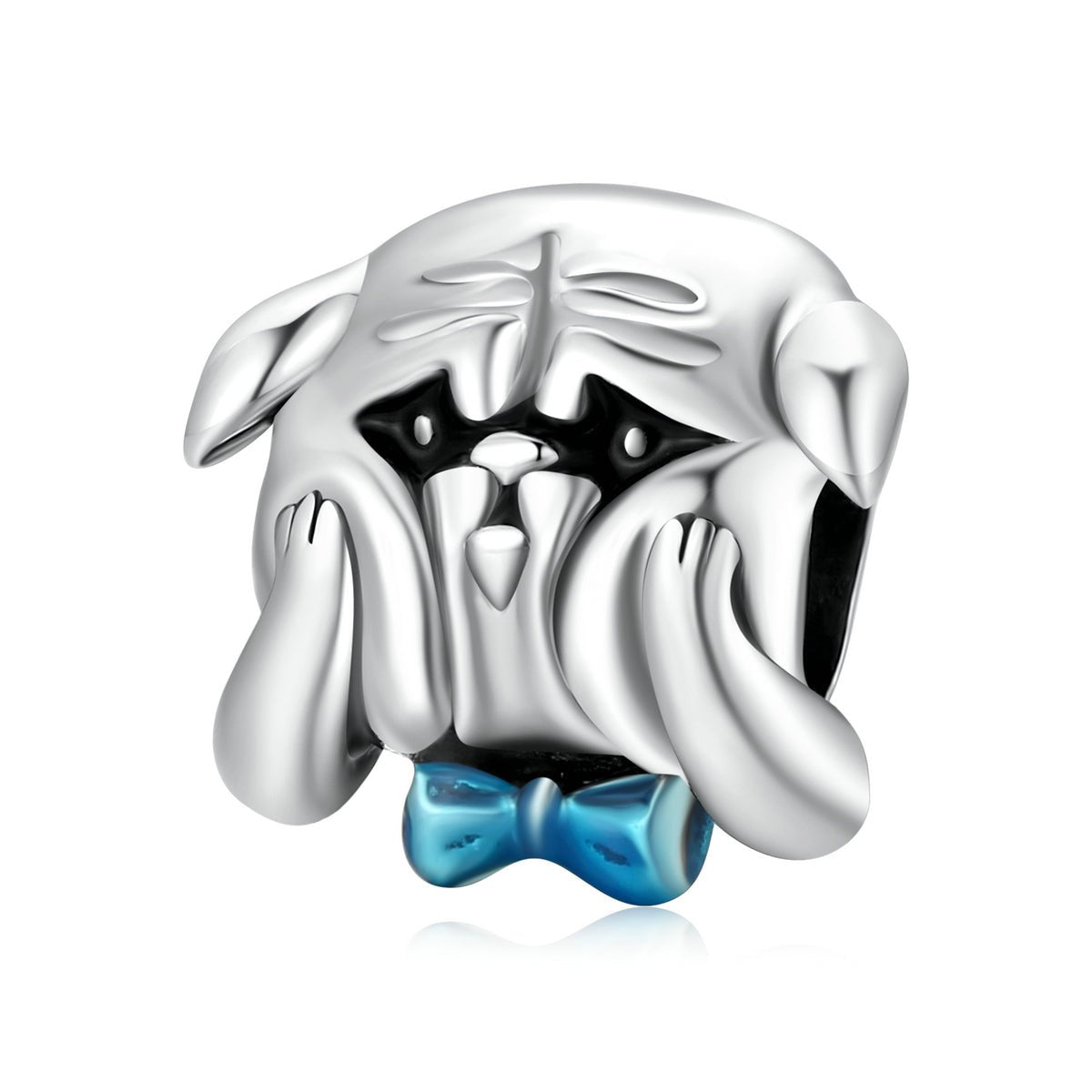 Silver Charm Cute French Bulldog Animal Charm For Sale - sursenso Charm