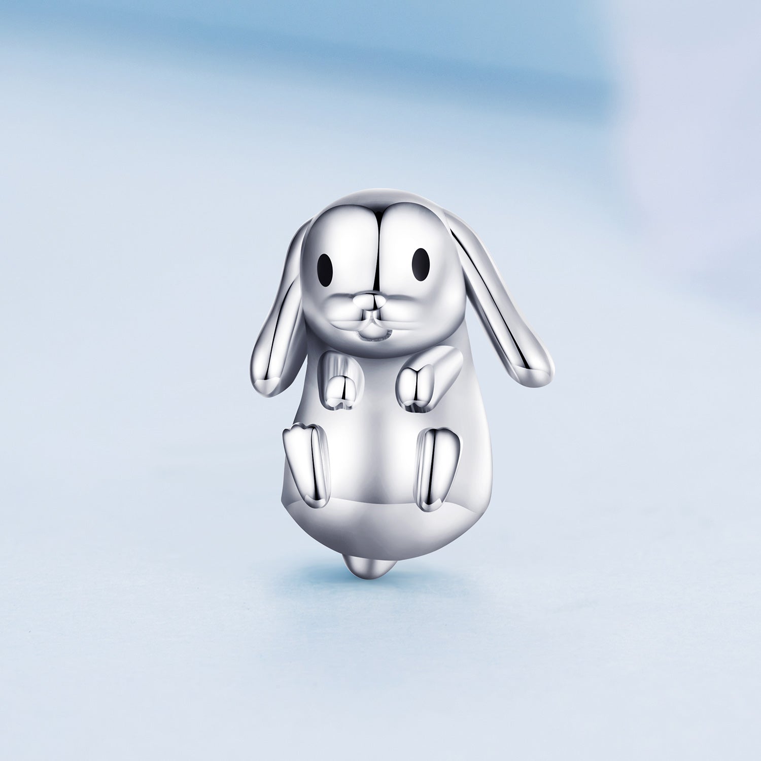 Silver Charm Cute Looping Rabbit Charm For Sale - sursenso Charm
