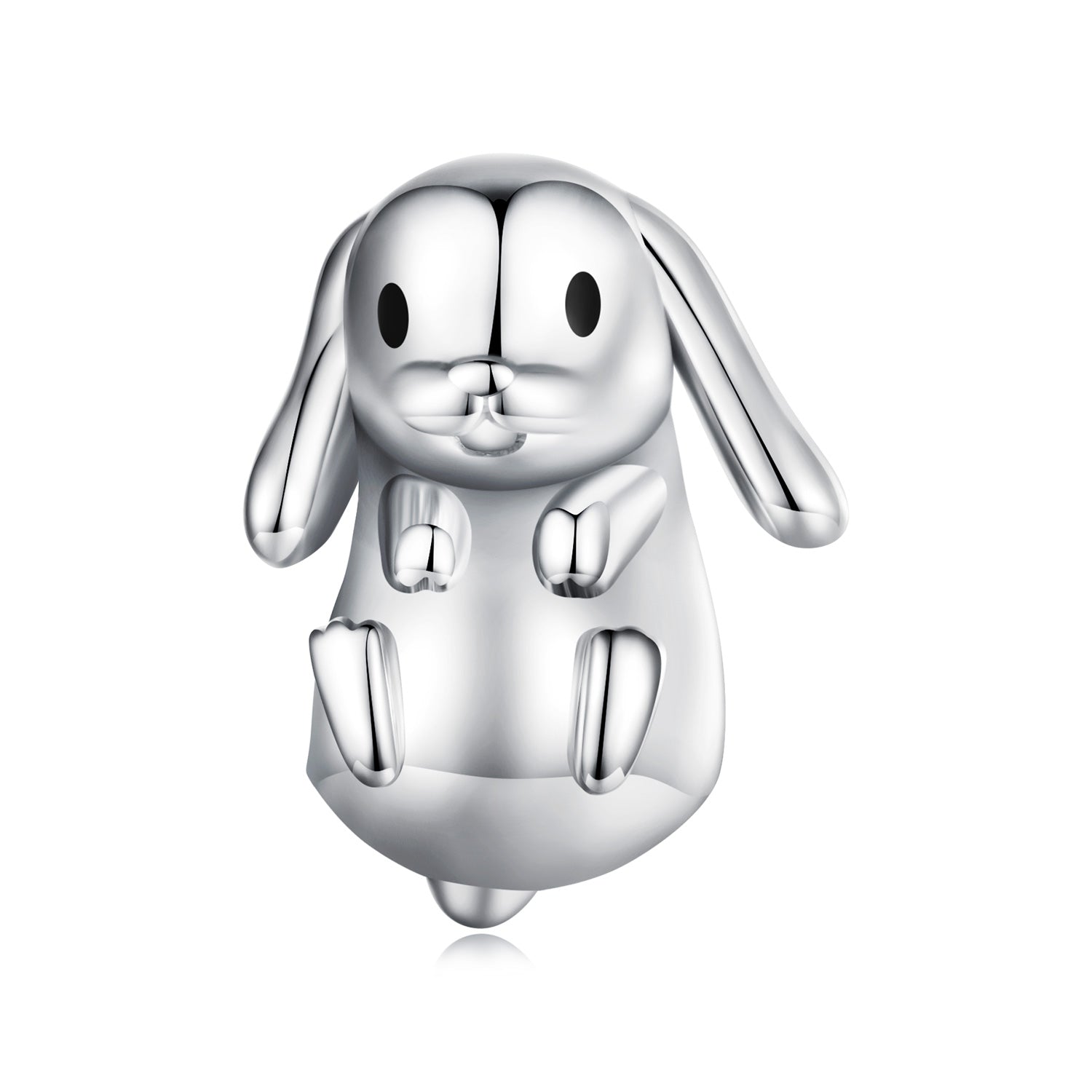 Silver Charm Cute Looping Rabbit Charm For Sale - sursenso Charm