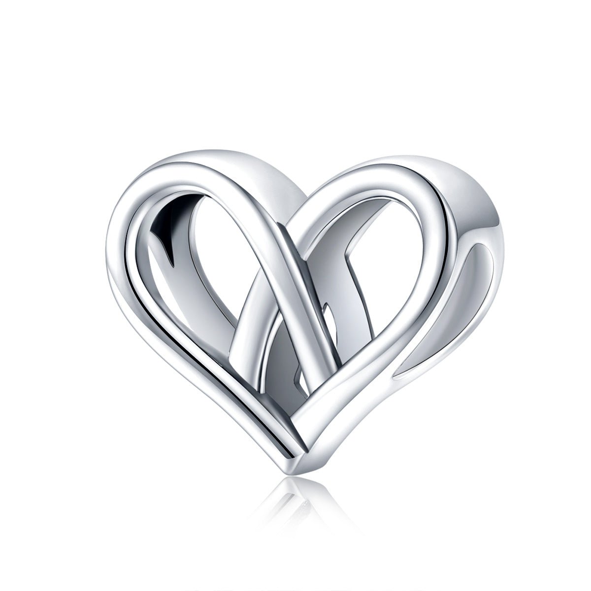 Silver Charm Heart to Heart Charm For Sale - sursenso Charm