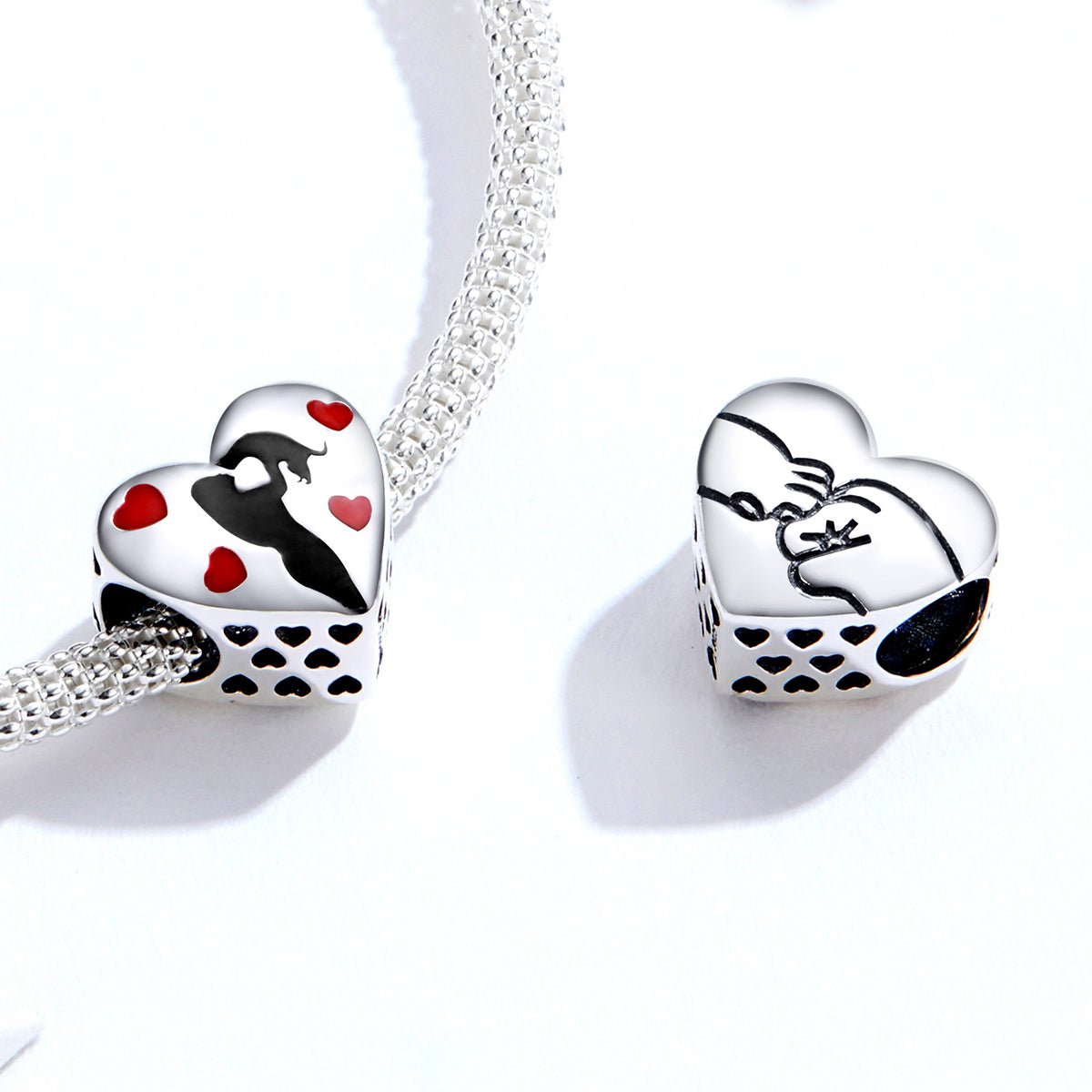 Silver Charm Love My Pet Cat Dog Enamel Charm For Sale - sursenso Charm
