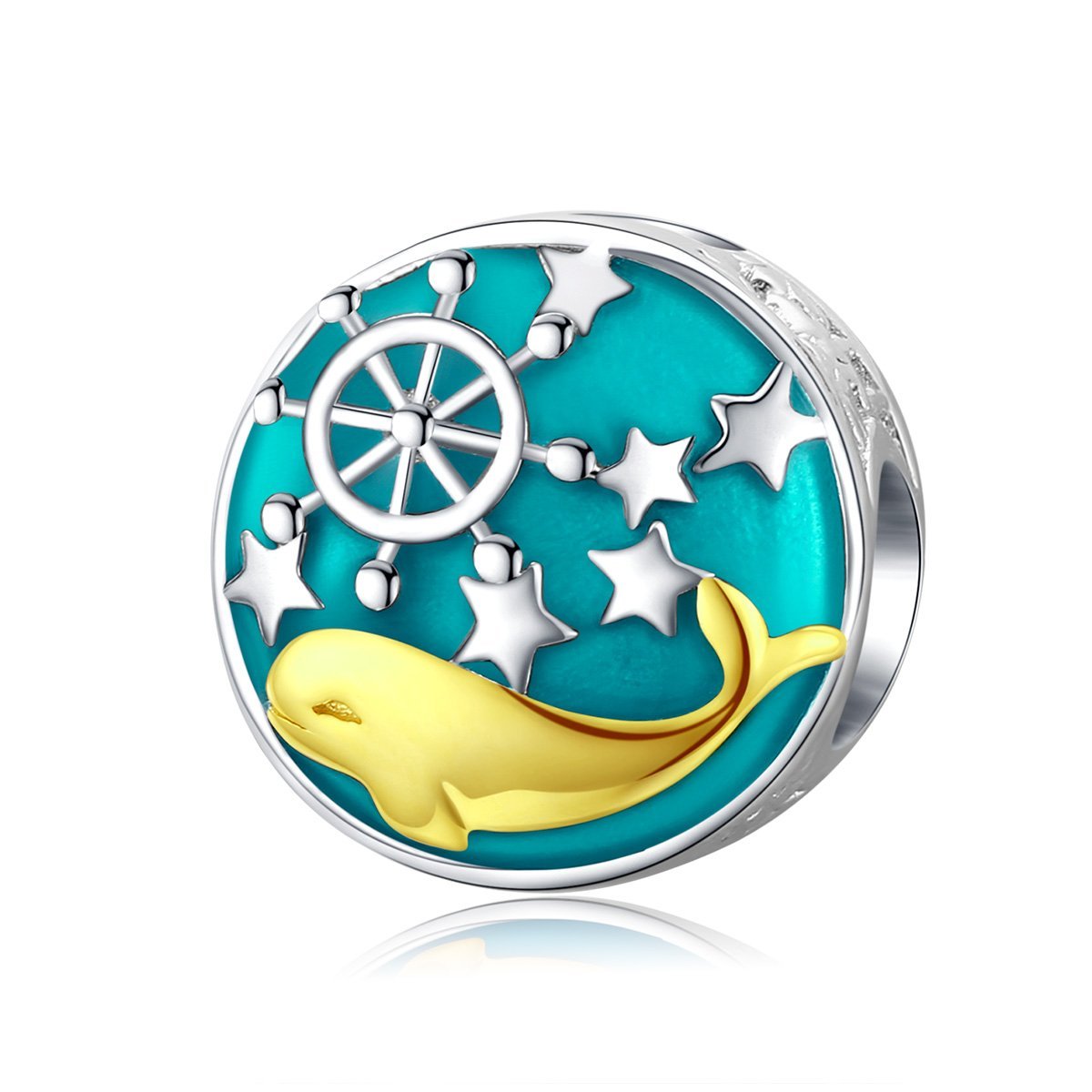 Silver Charm Lovely Whale Charm For Sale - sursenso Charm