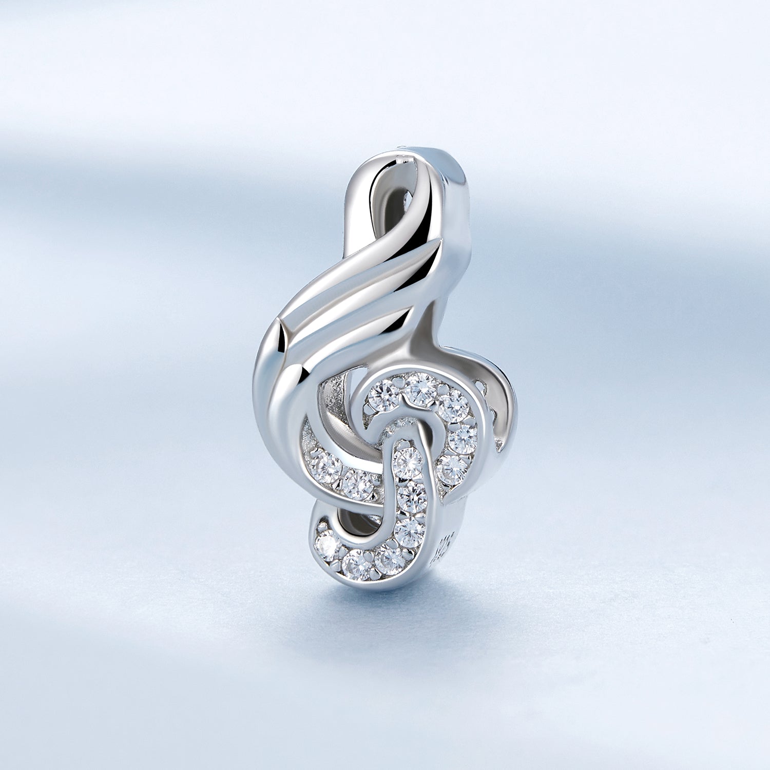 Silver Charm Musical Note CZ Charm For Sale - sursenso Charm