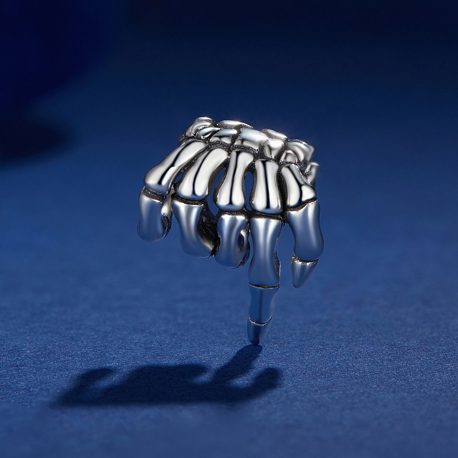 Silver Charm Skeleton Hand Charm For Sale - sursenso Charm