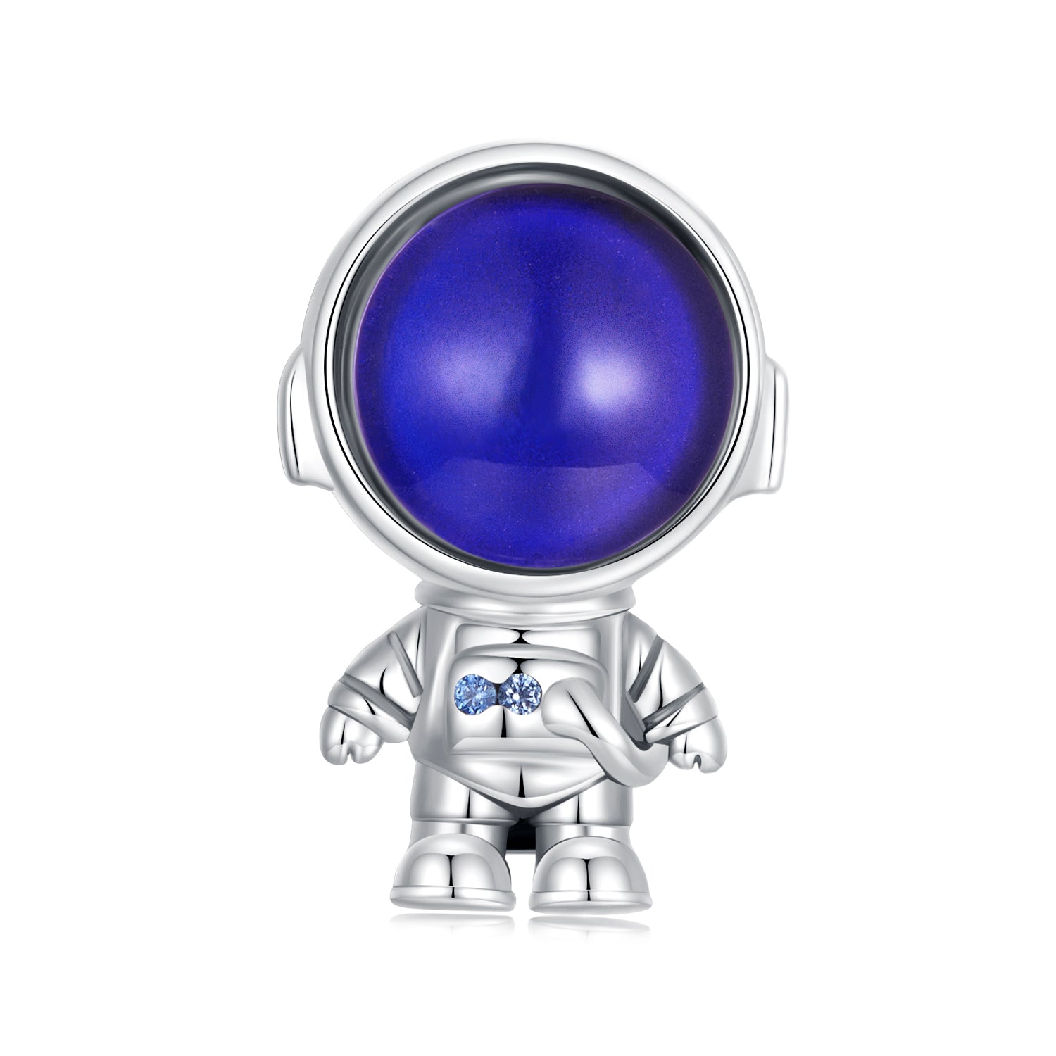 Silver Charm Thermosensitive Astronaut CZ Charm For Sale - sursenso Charm