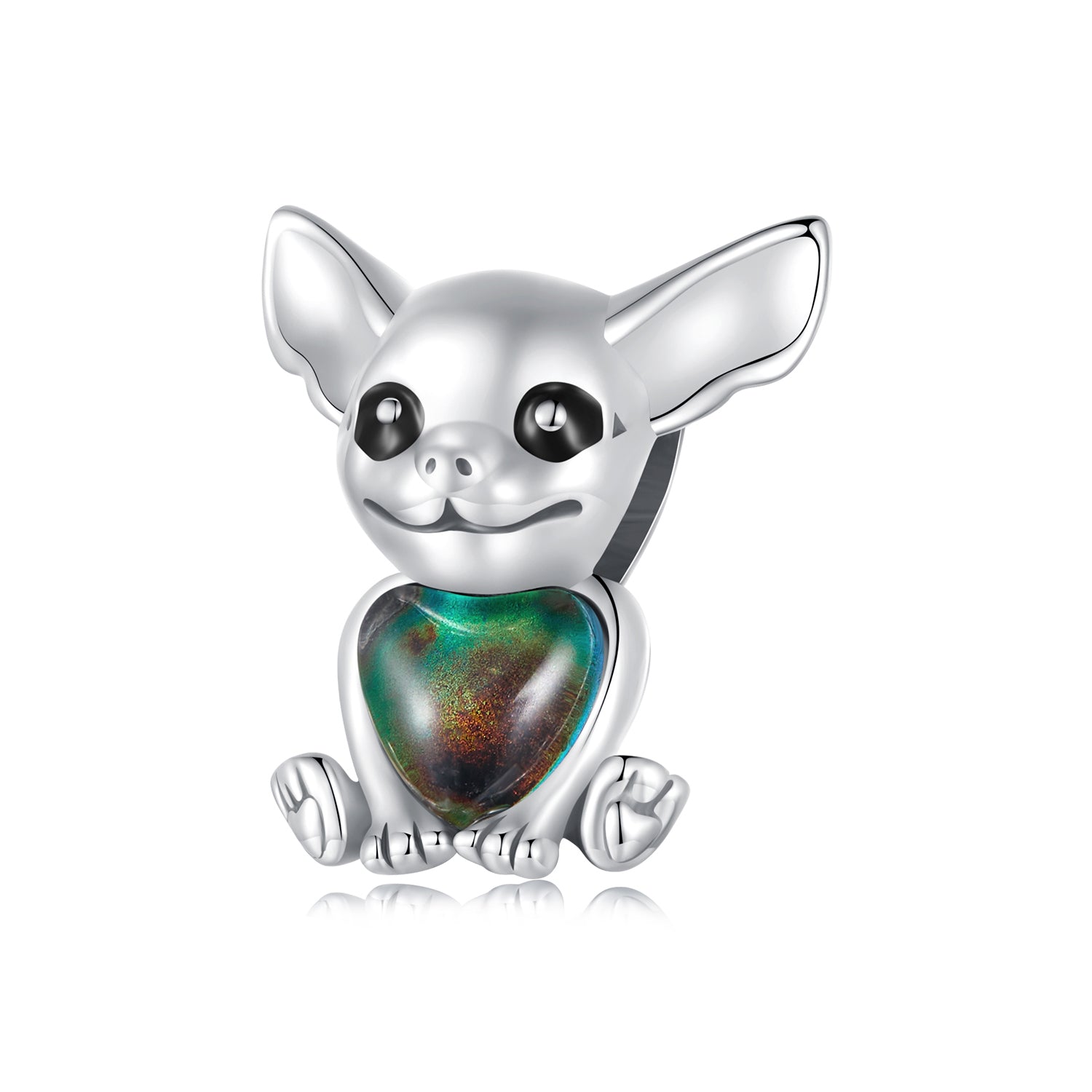 Silver Charm Thermosensitive Chihuahua Charm For Sale - sursenso Charm