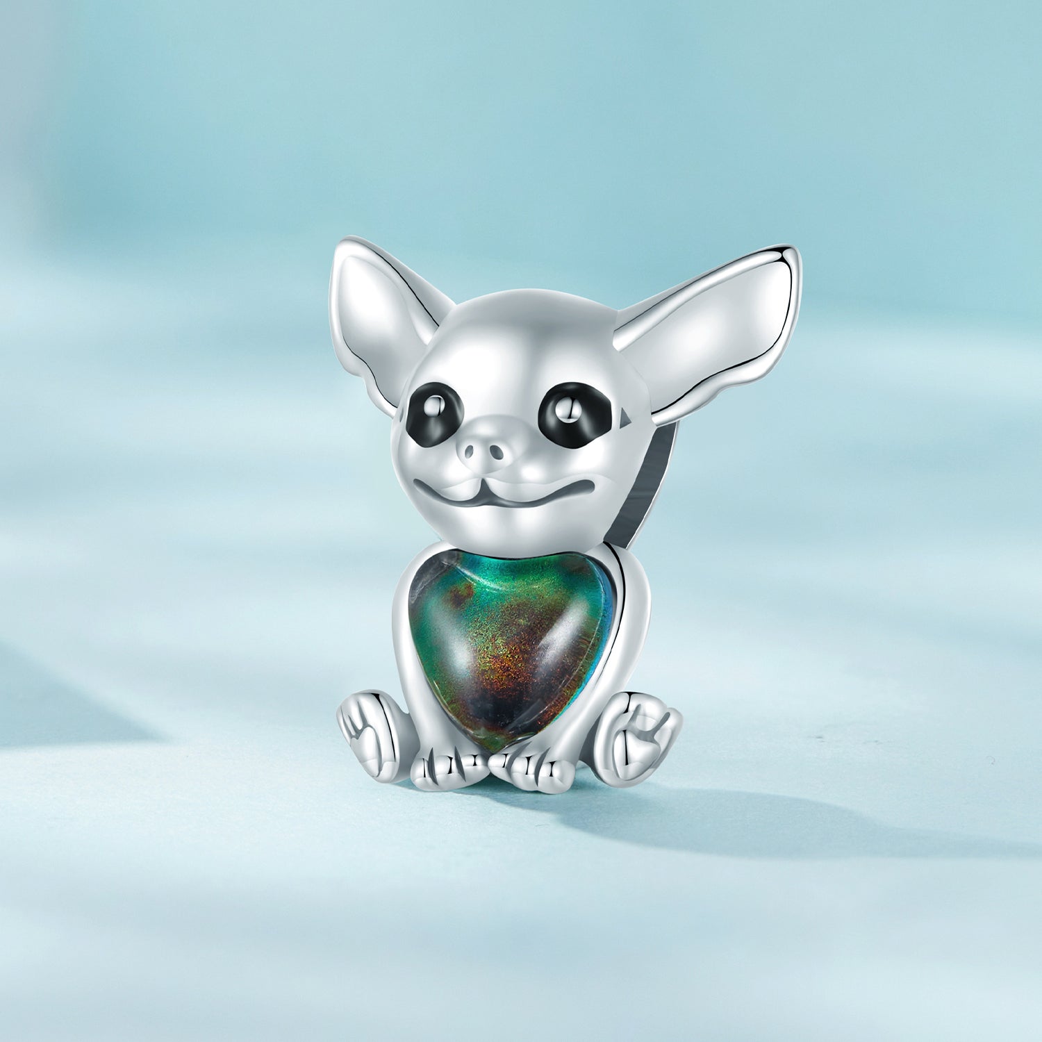 Silver Charm Thermosensitive Chihuahua Charm For Sale - sursenso Charm