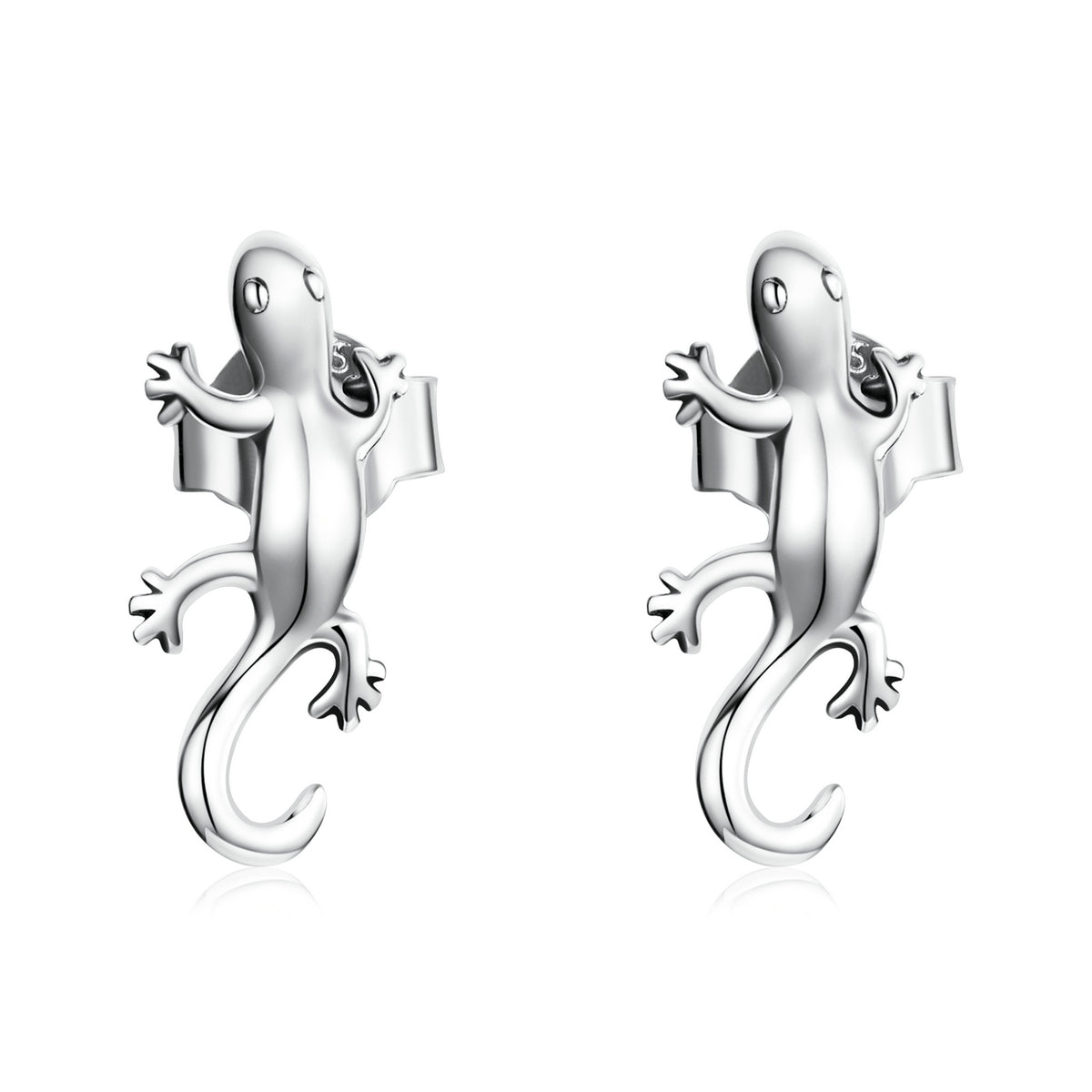 Silver Earrings Cute Gecko Stud Earrings For Sale - sursenso Earring