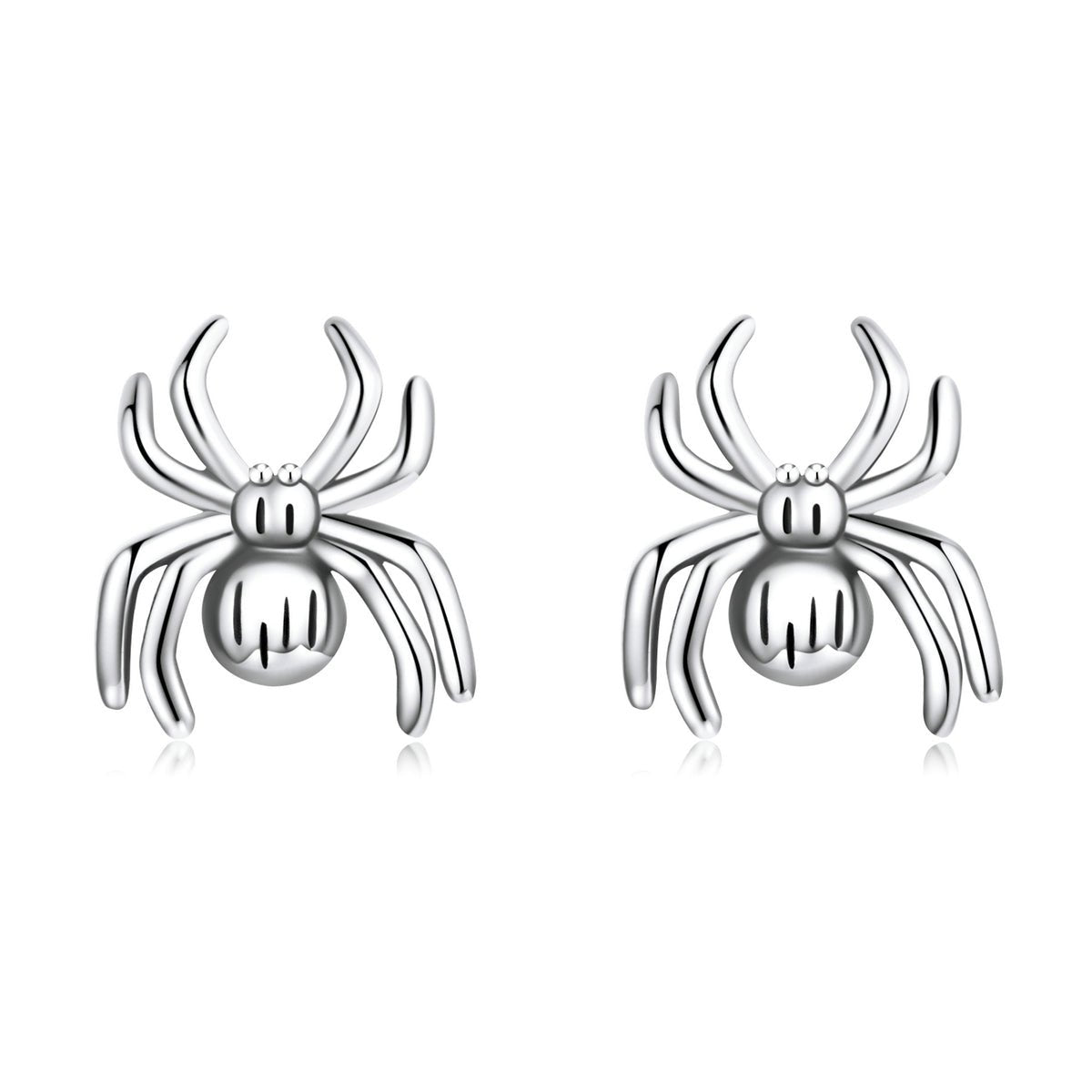 Silver Earrings Eight Legged Spider Stud Earrings For Sale - sursenso Earring