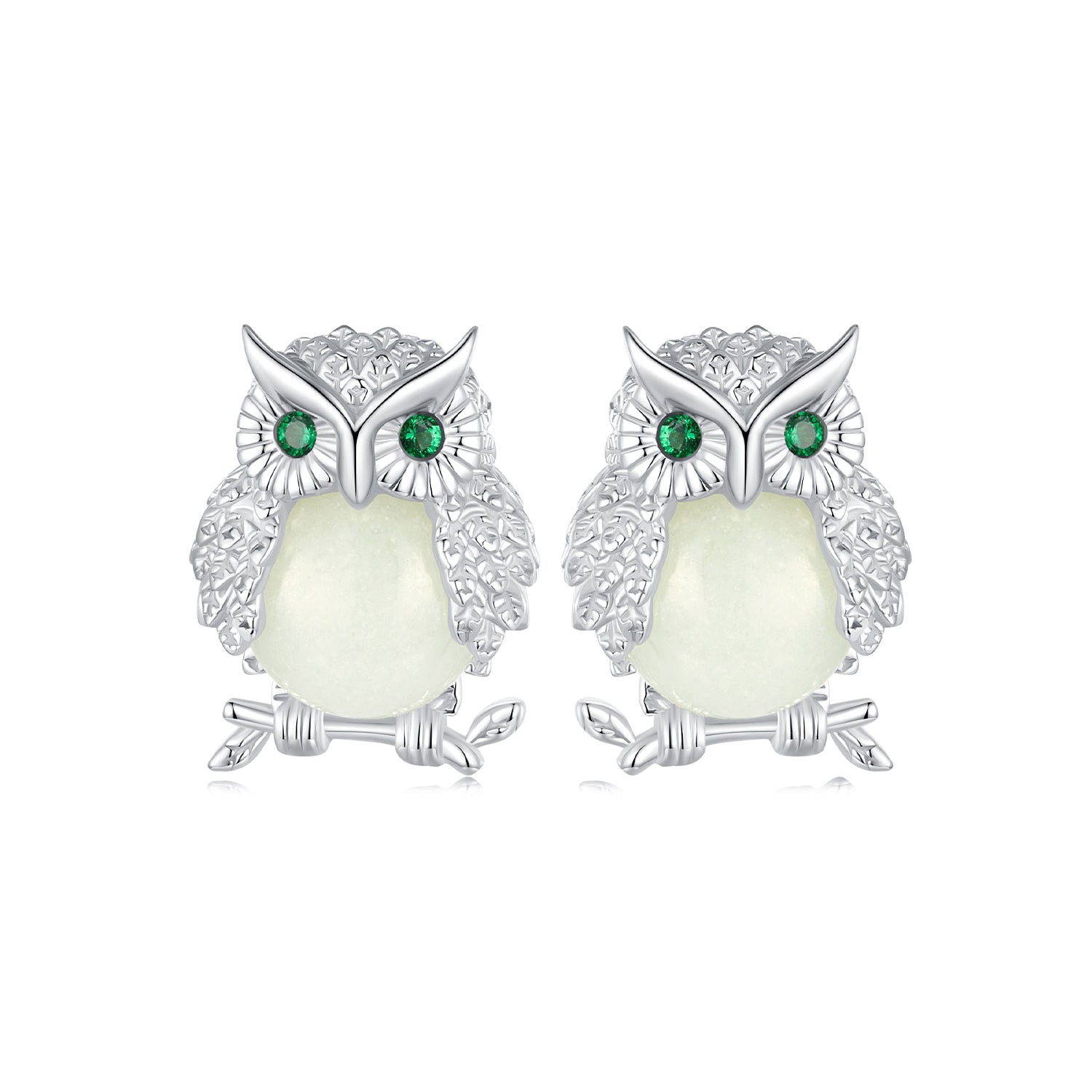 Silver Earrings Glass Bee CZ Stud Earrings For Sale - sursenso Earring