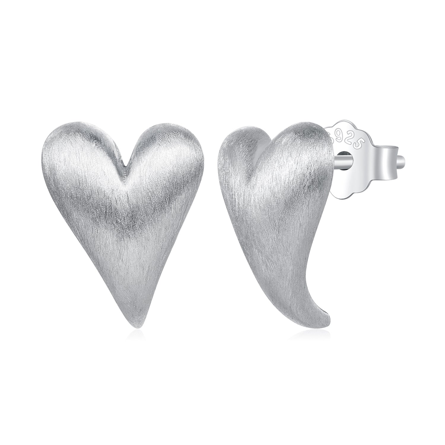 Silver Earrings Silk Love Stud Earrings For Sale - sursenso Earring