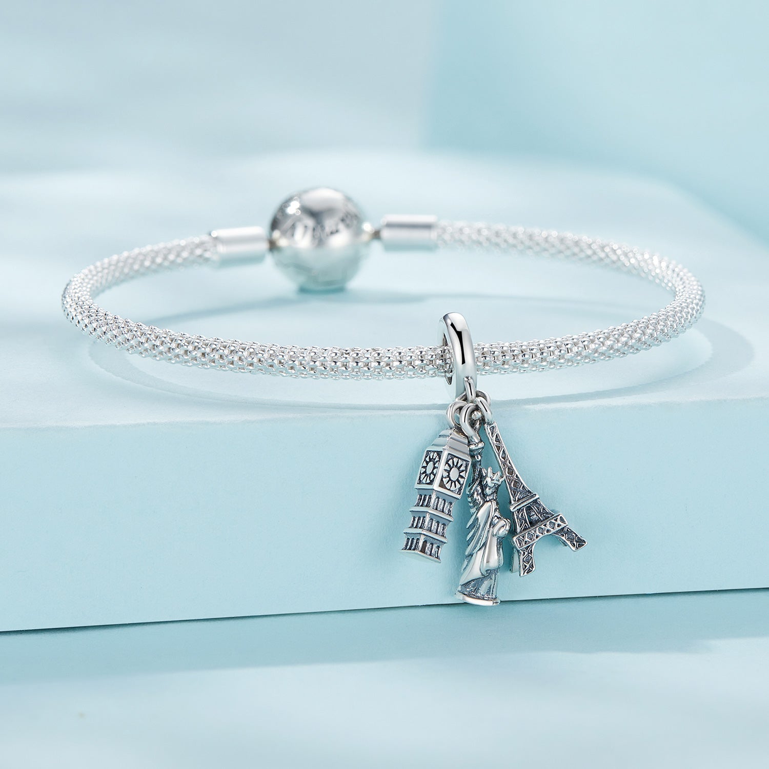 Silver Pendant Global Attractions Dangle Charm For Sale - sursenso Pendant