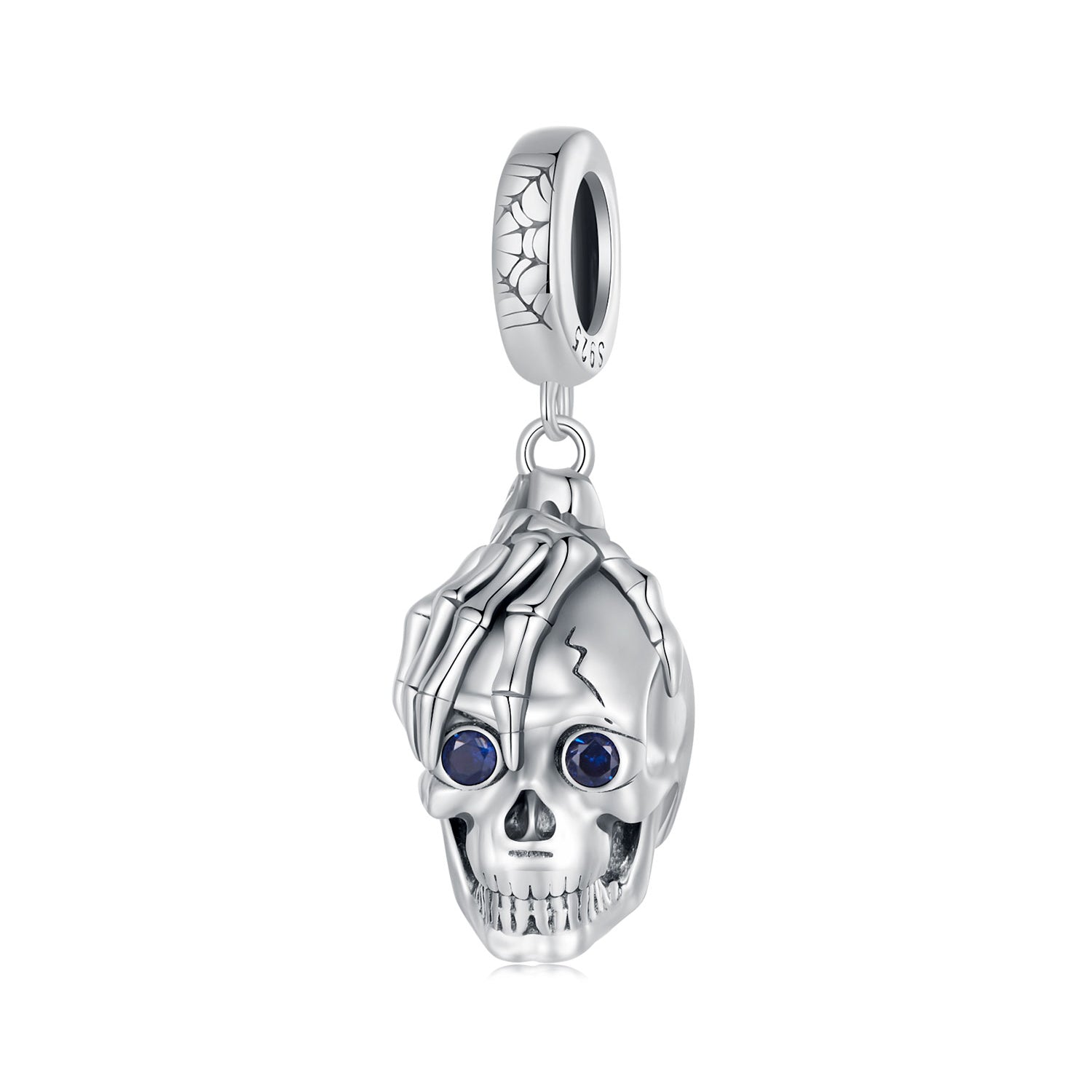Silver Pendant Halloween Skull Dangle Charm For Sale - sursenso Pendant