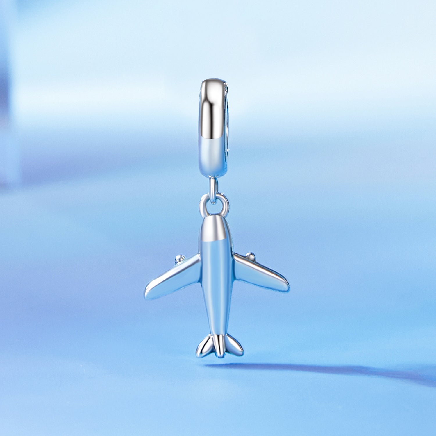 Silver Pendant Mini Airplane Dangle Charm For Sale - sursenso Pendant