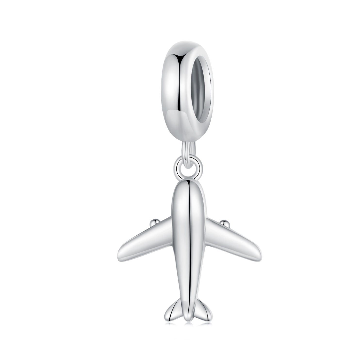 Silver Pendant Mini Airplane Dangle Charm For Sale - sursenso Pendant