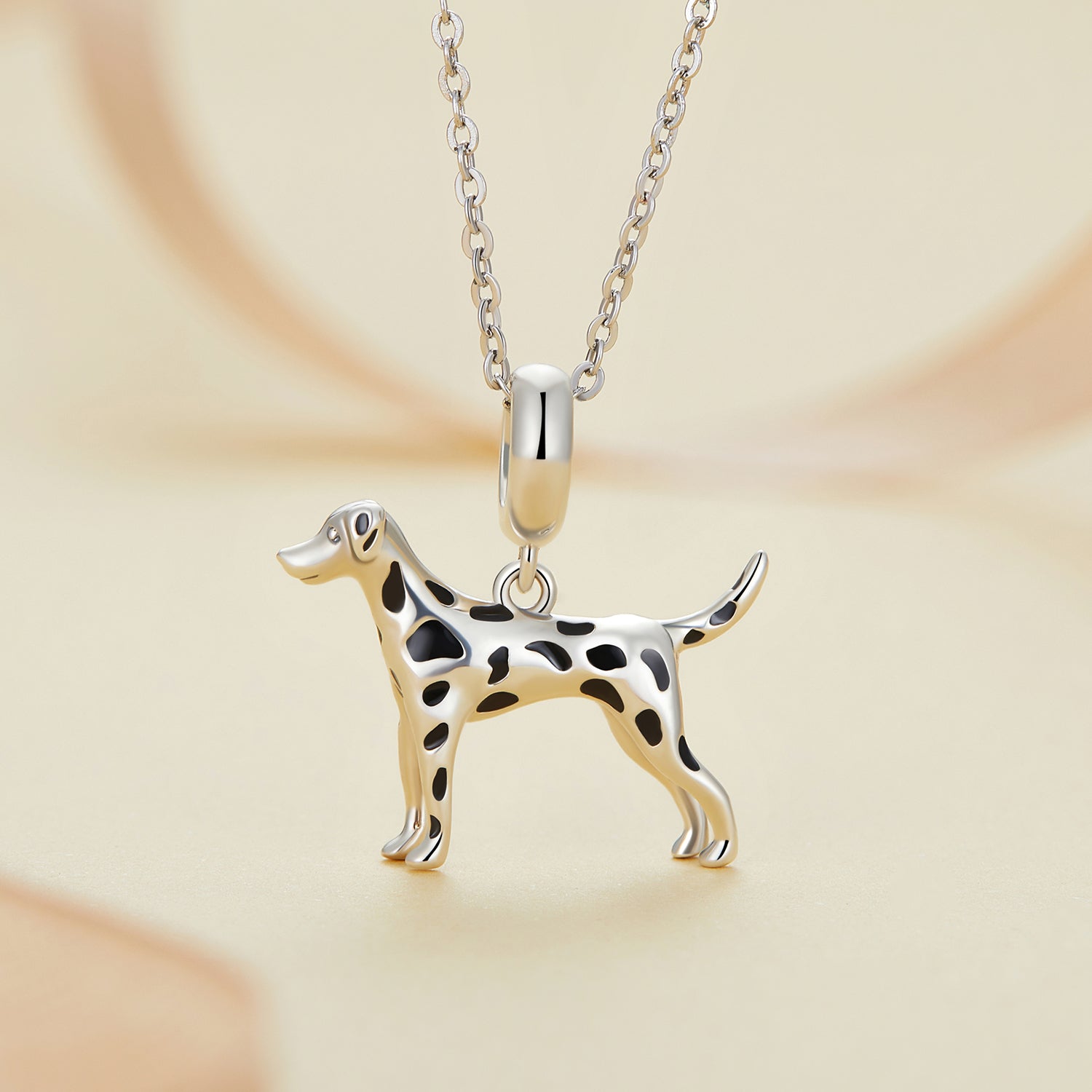 Silver Pendant Nimble Dalmatian Dangle Charm For Sale - sursenso Pendant