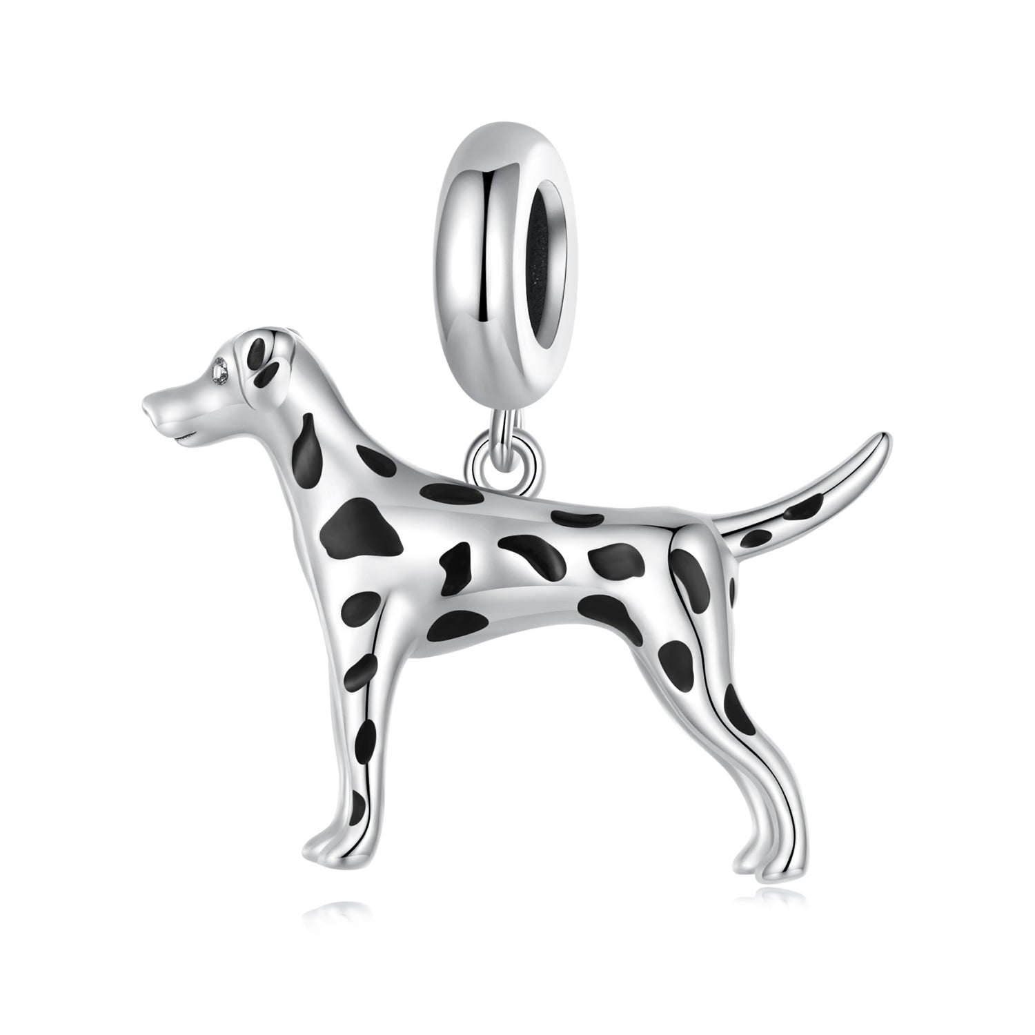 Silver Pendant Nimble Dalmatian Dangle Charm For Sale - sursenso Pendant