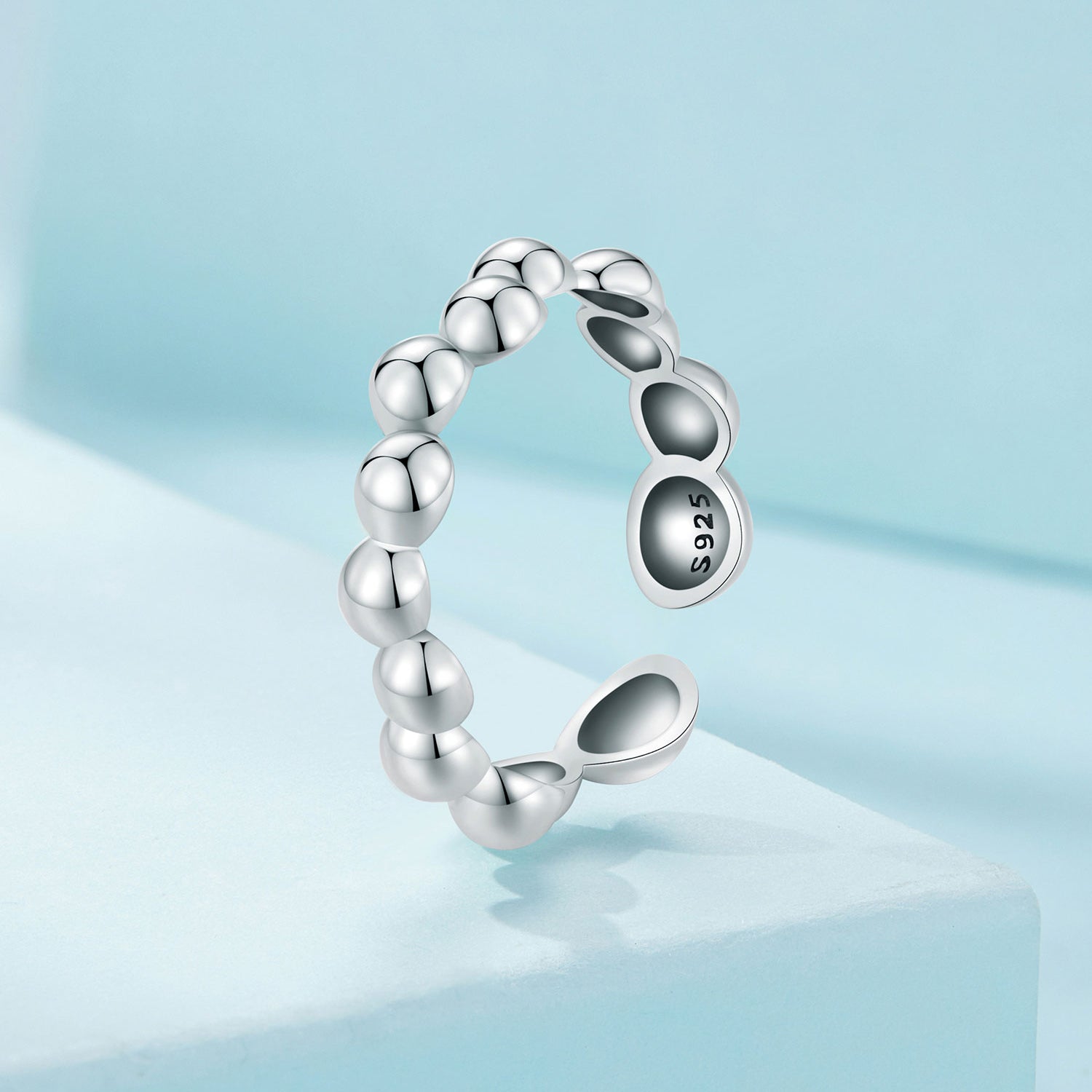 Silver Ring Bubble Open Ring For Sale - sursenso Open Rings