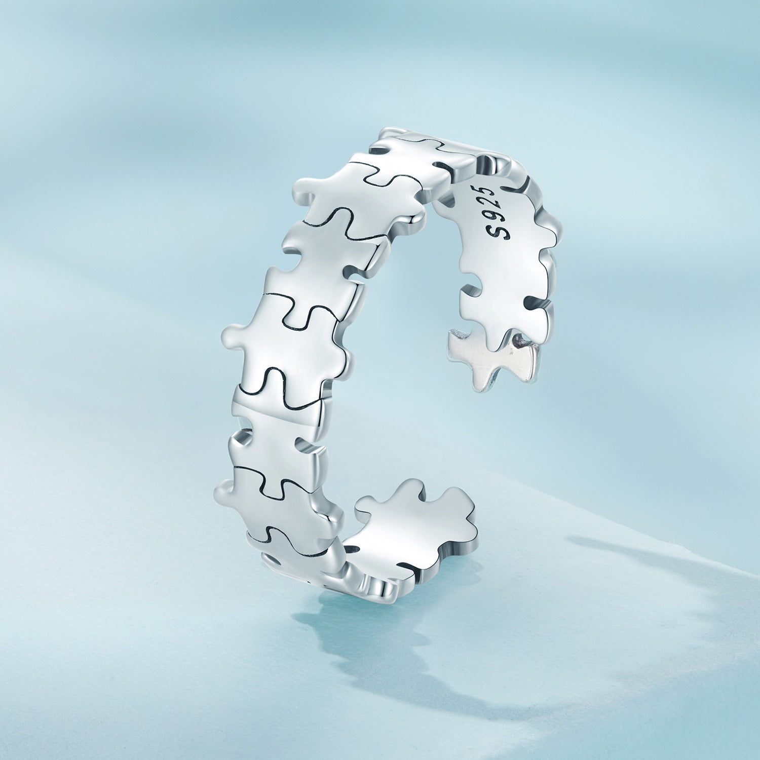 Silver Ring Jigsaw Puzzle Open Ring For Sale - sursenso Open Rings