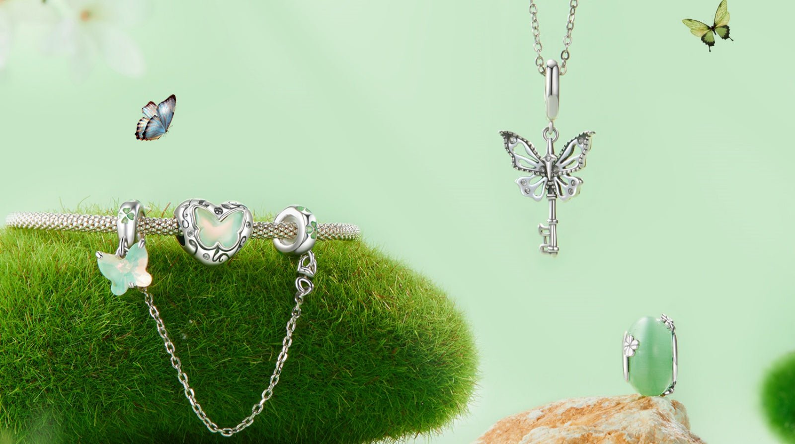 Dancing Wings in Sterling Silver: The Timeless Charm of 925 Silver Butterfly Bracelets and Necklaces - sursenso