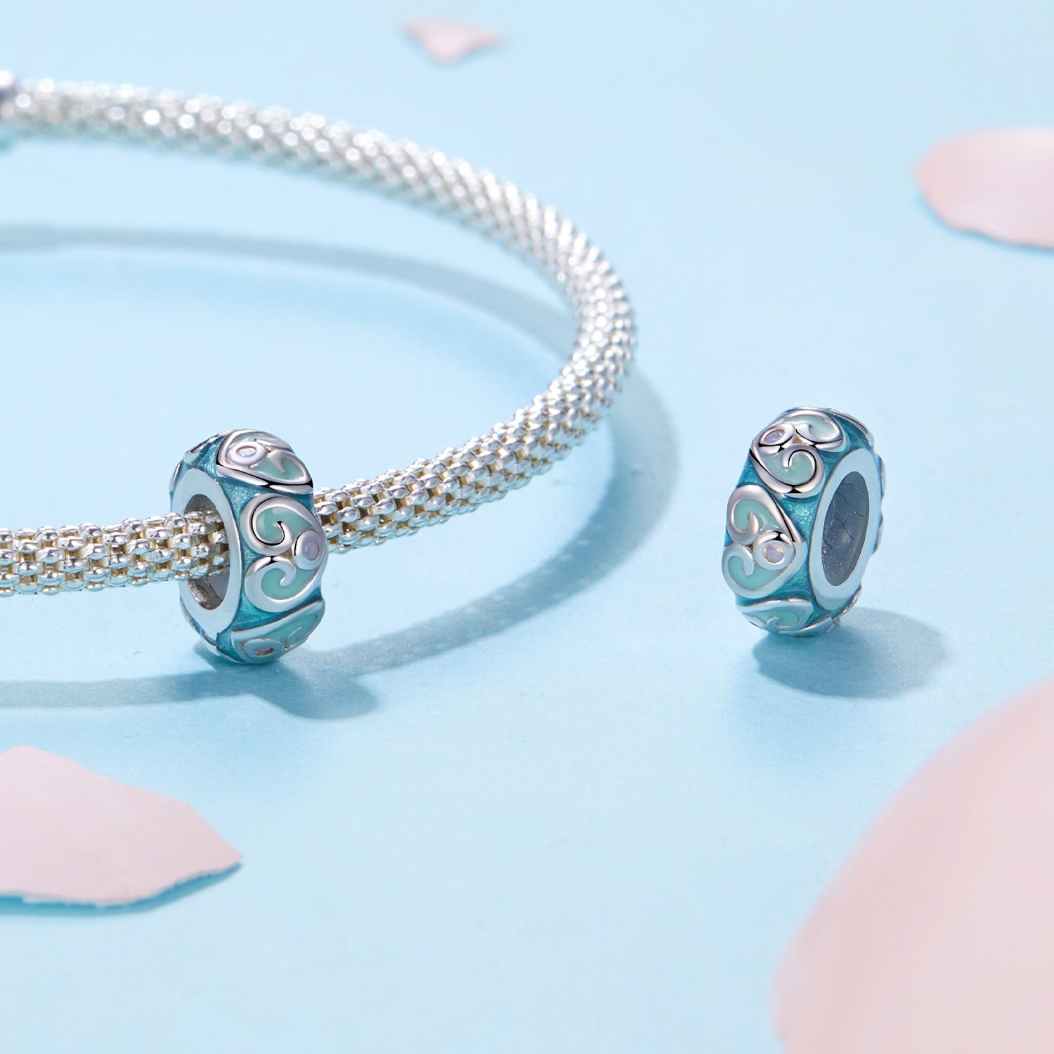 Silver Charm Colorful Easter Silicone Stopper Charm For Sale - sursenso Charm