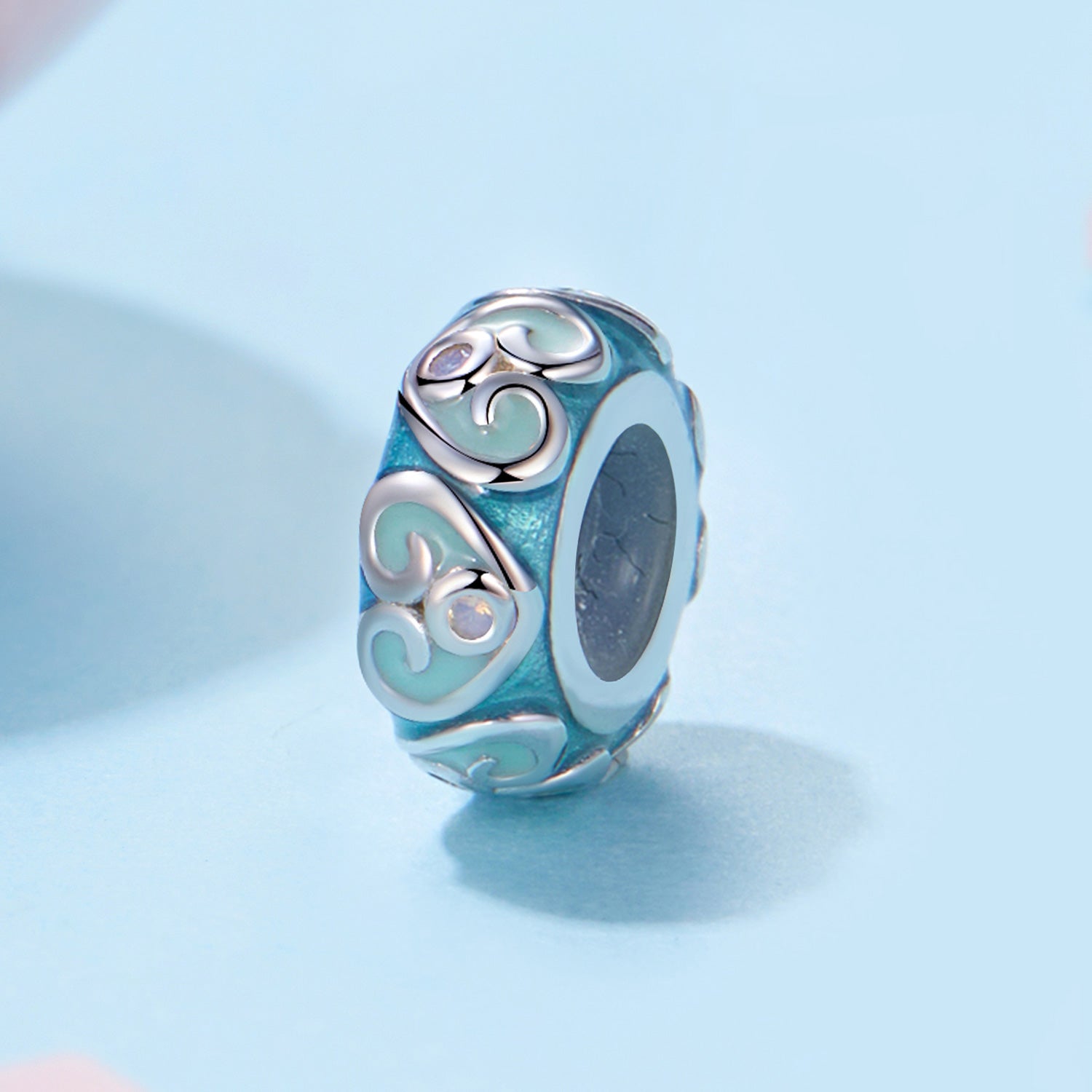 Silver Charm Colorful Easter Silicone Stopper Charm For Sale - sursenso Charm