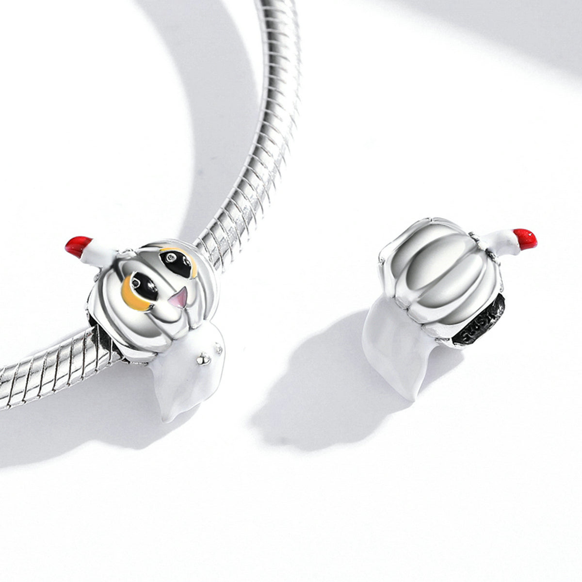 Silver Charm Halloween Pumpkin Elves Charm For Sale - sursenso Charm