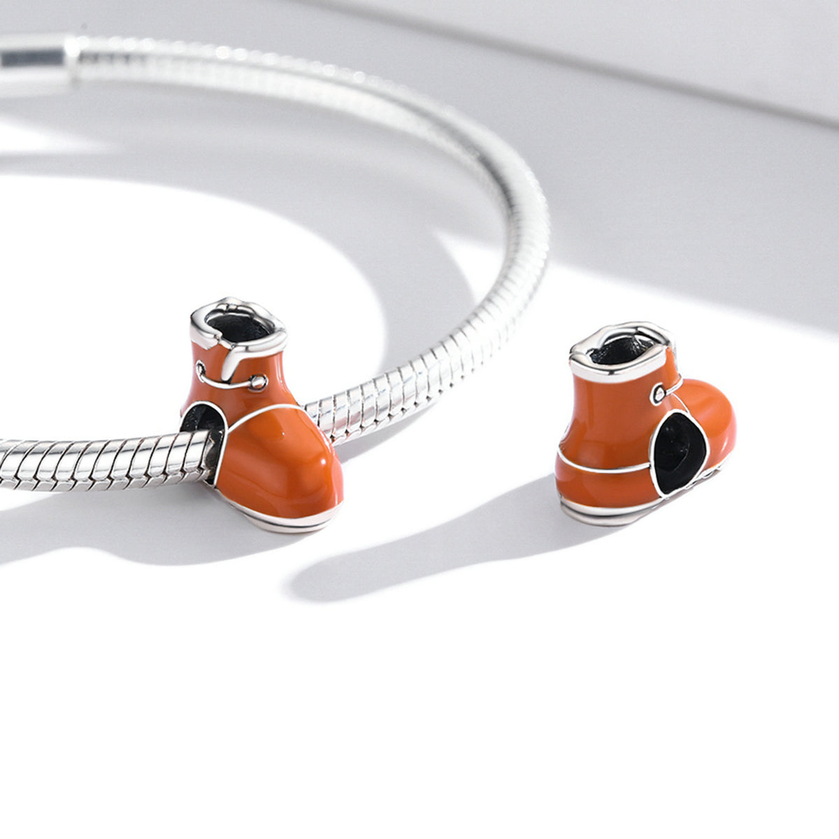 Silver Charm Winter Snow Boot Charm For Sale - sursenso Charm