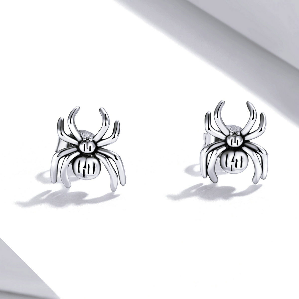 Silver Earrings Eight Legged Spider Stud Earrings For Sale - sursenso Earring