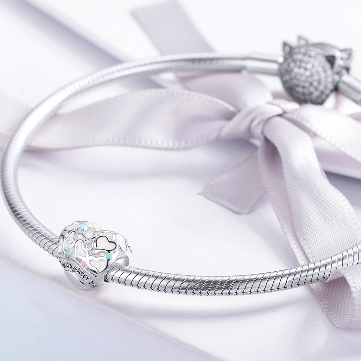 Silver Charm Daughter Love Charm For Sale - sursenso Charm