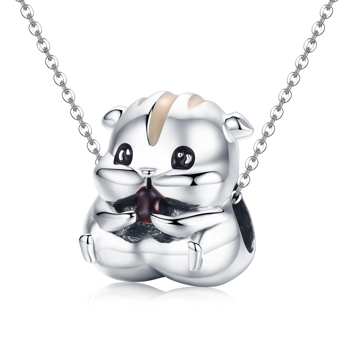 Silver Charm Chubby Hamster Charm For Sale - sursenso Charm