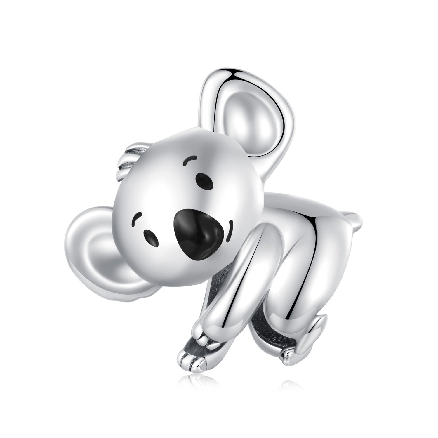 Silver Charm Cute Koala Hug Tree Charm For Sale - sursenso Charm