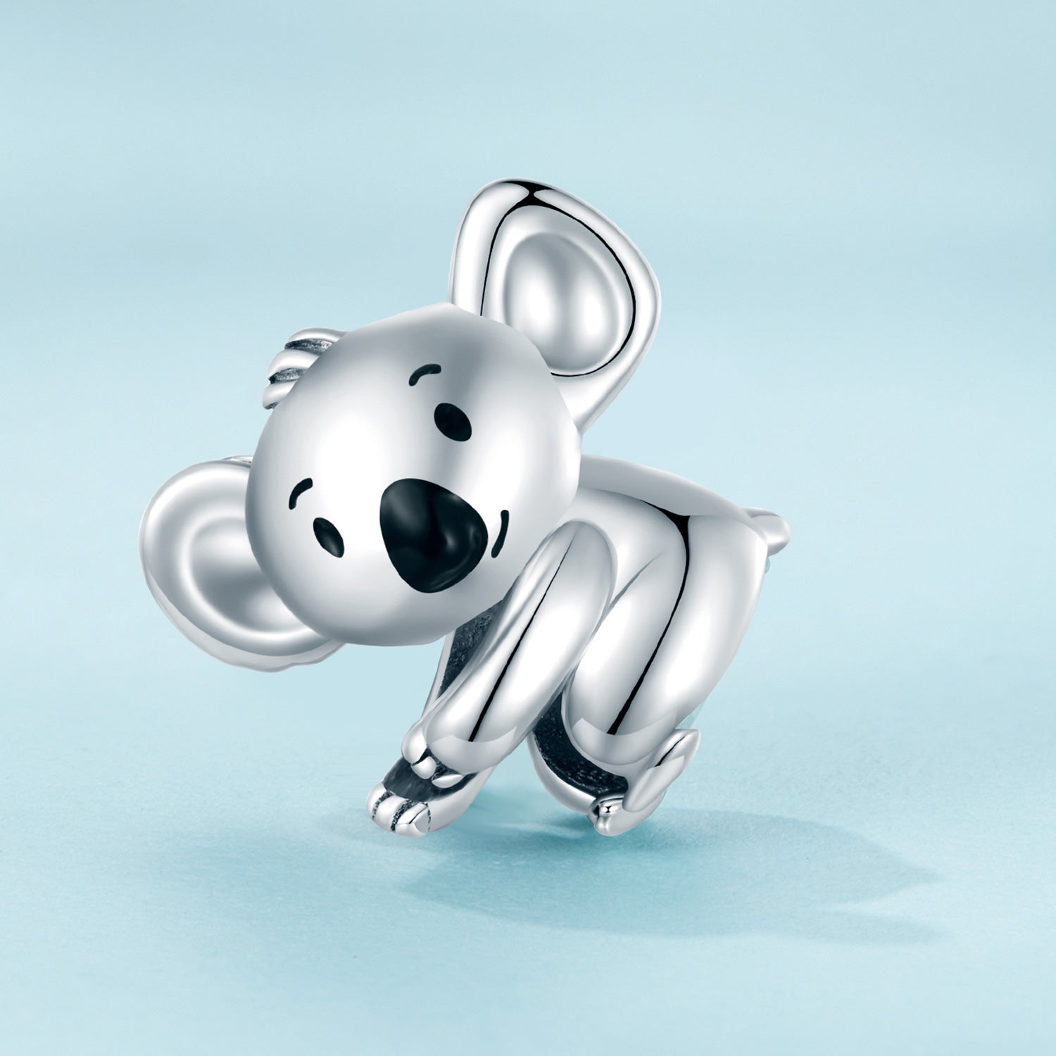 Silver Charm Cute Koala Hug Tree Charm For Sale - sursenso Charm