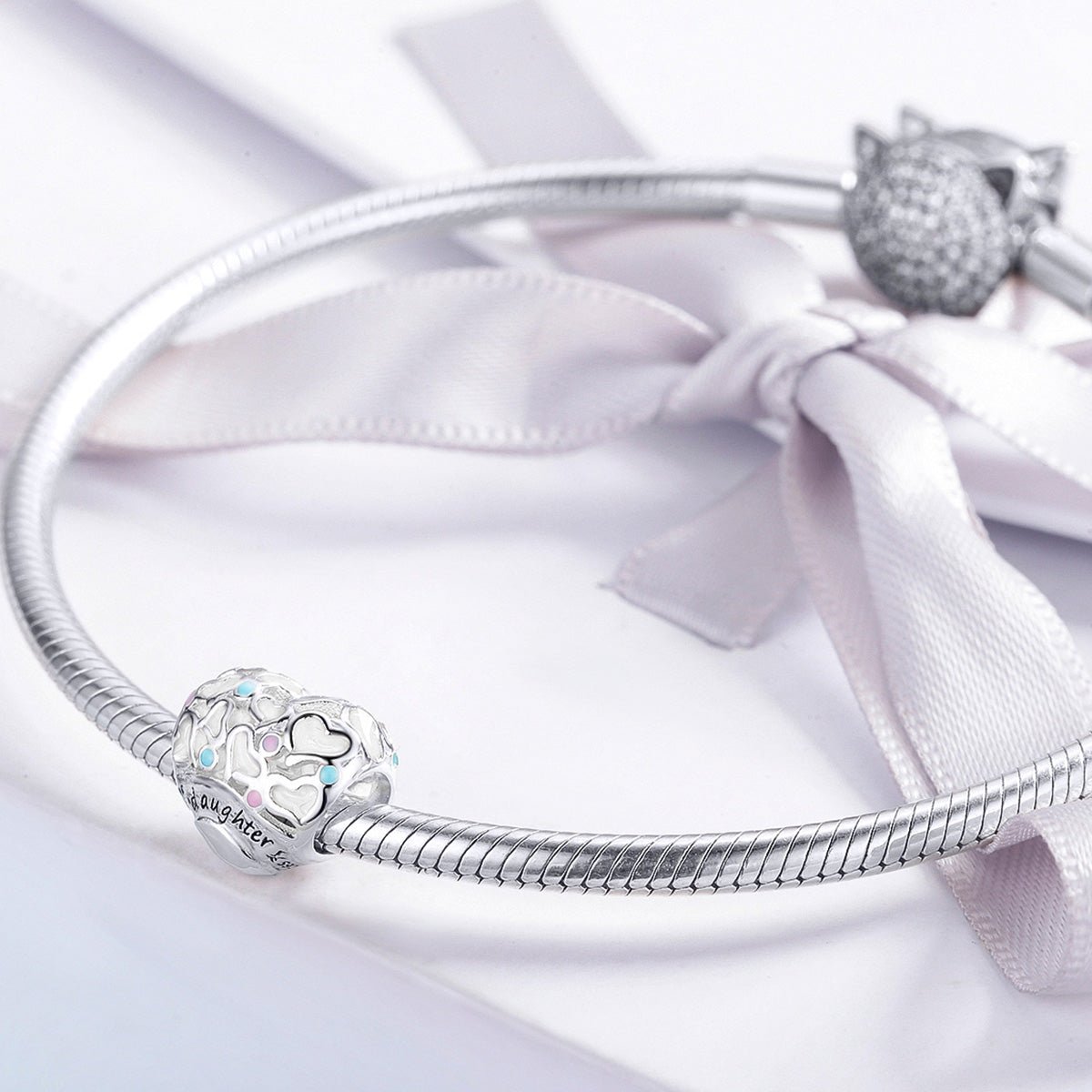 Silver Charm Daughter Love Charm For Sale - sursenso Charm