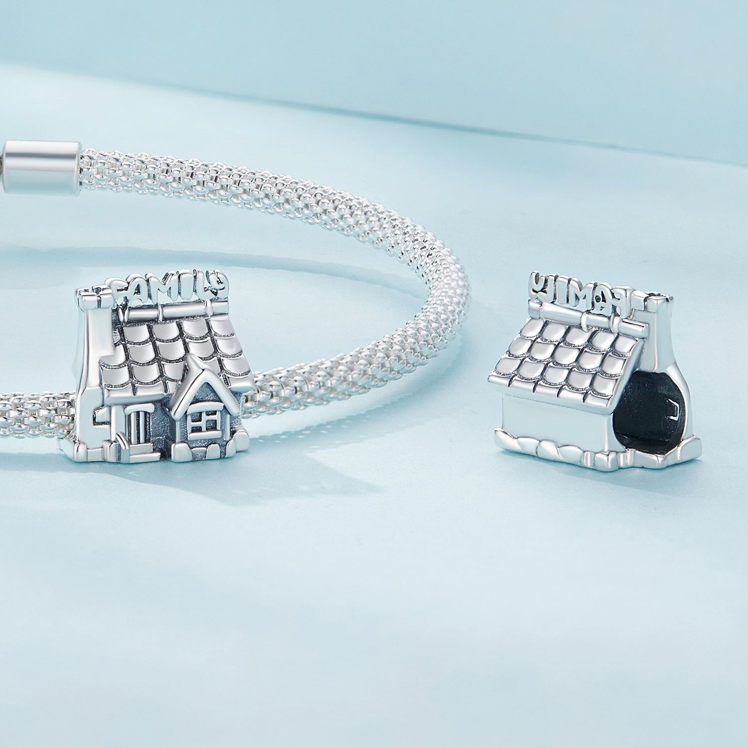 Silver Charm Family House Charm For Sale - sursenso Charm