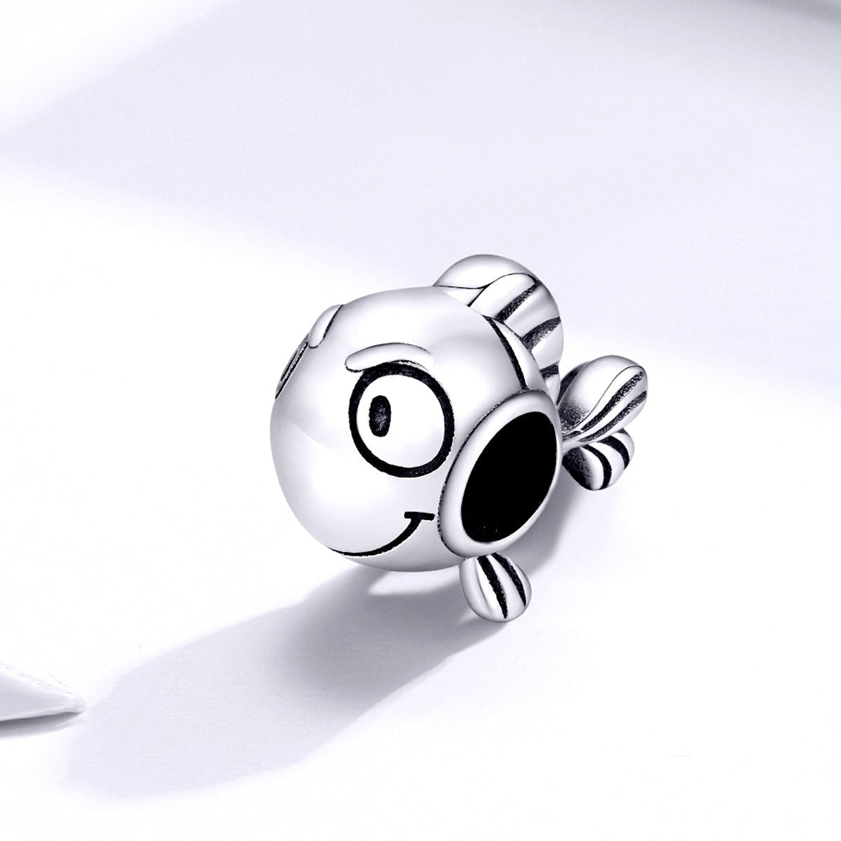 Silver Charm Halloween Cute Big Eye Fish Charm For Sale - sursenso Charm