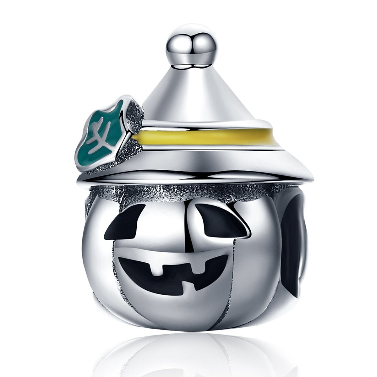 Silver Charm Halloween Pumpkin Face Charm For Sale - sursenso Charm