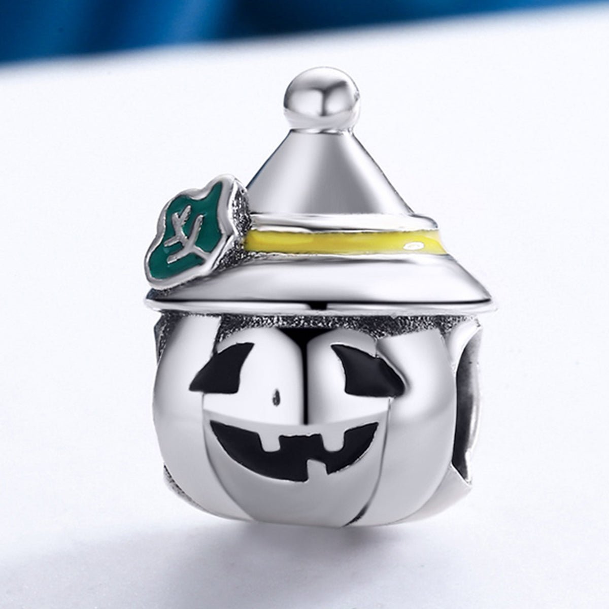 Silver Charm Halloween Pumpkin Face Charm For Sale - sursenso Charm