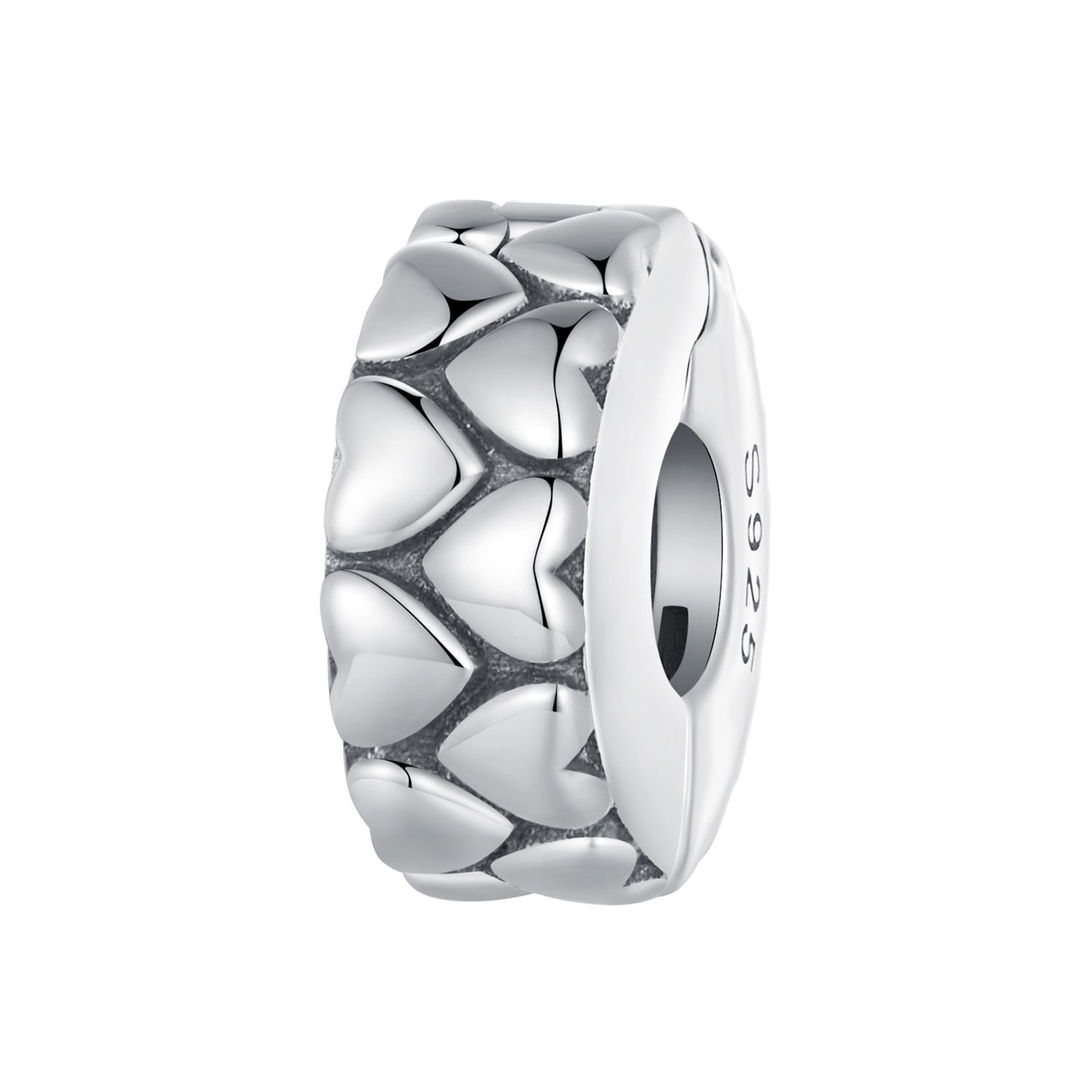 Silver Charm Heart Positioning Buckle Charm For Sale - sursenso Charm