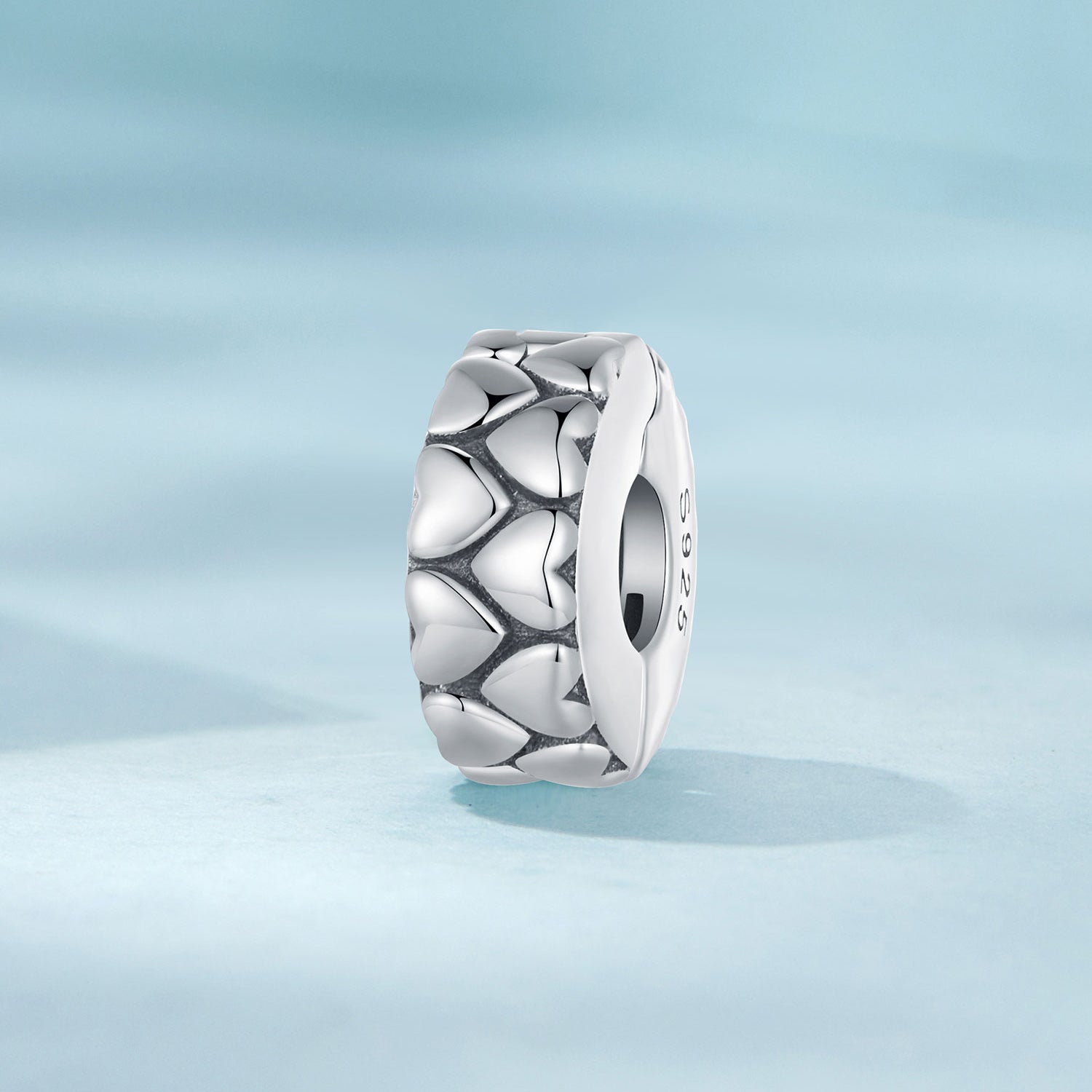 Silver Charm Heart Positioning Buckle Charm For Sale - sursenso Charm