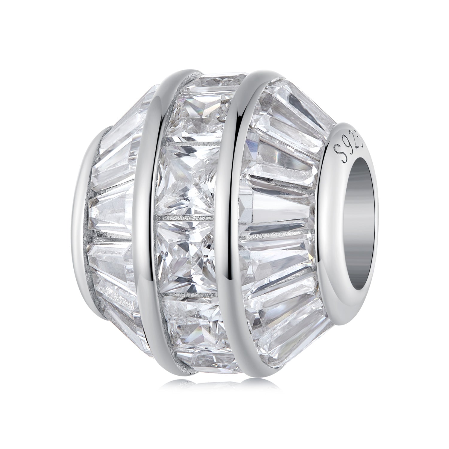 Silver Charm Lucky Little Waist CZ Charm For Sale - sursenso Charm