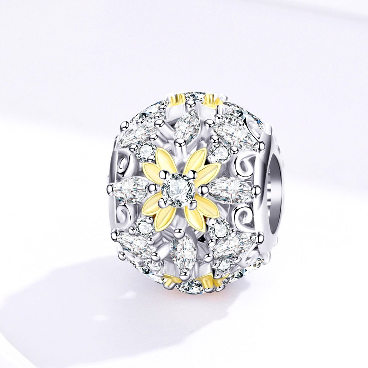 Silver Charm Shining Life CZ Charm For Sale - sursenso Charm