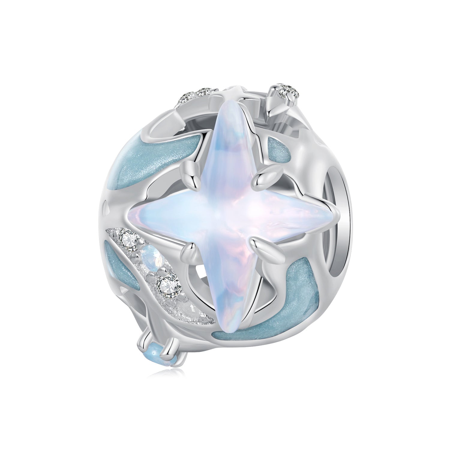 Silver Charm Shining Milky Way CZ Charm For Sale - sursenso Charm