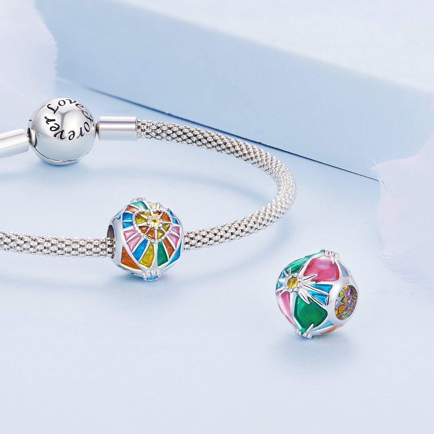 Silver Charm Sun Tarot Cards CZ Charm For Sale - sursenso Charm