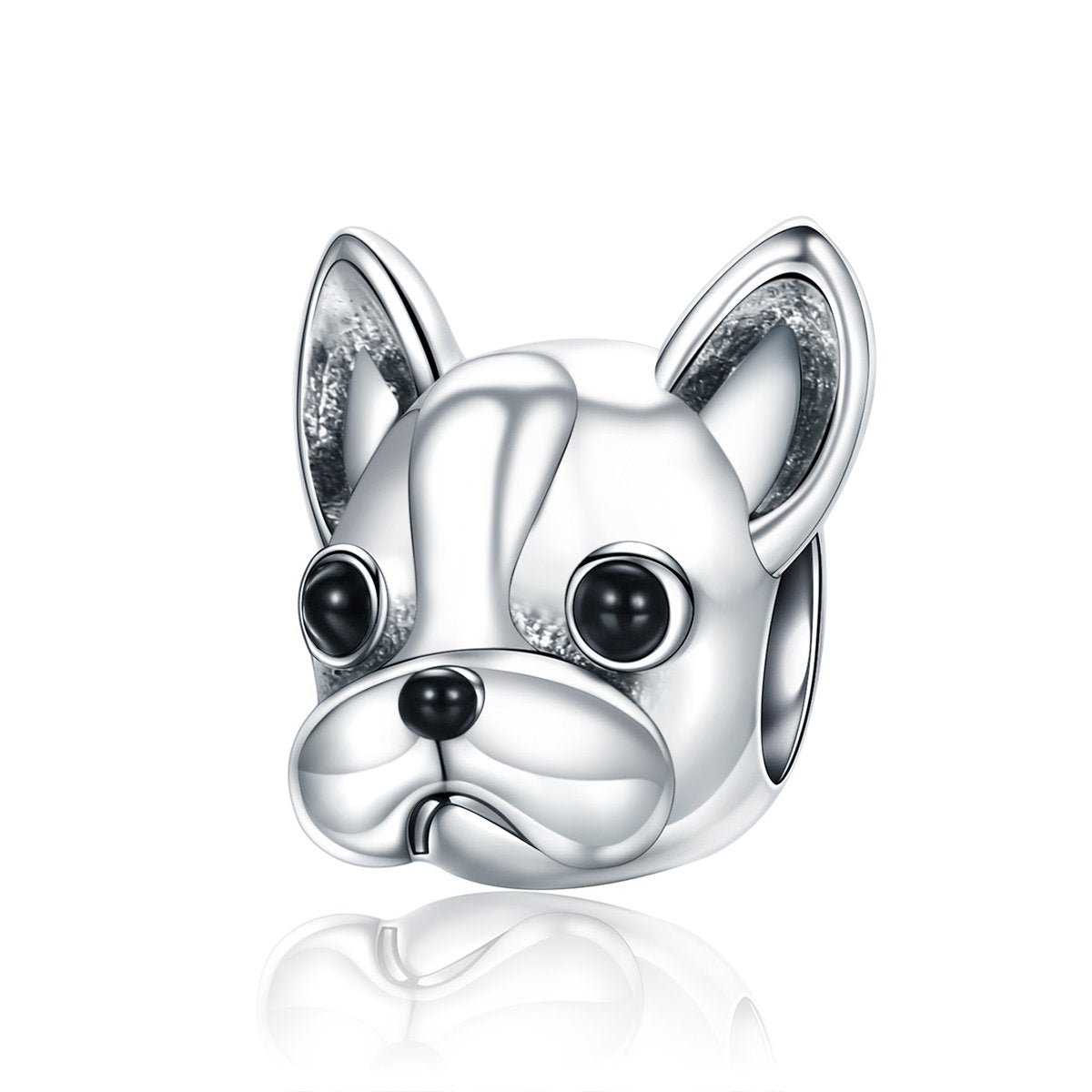 Silver Charm Sweet Puppy French Bulldog Doggy Charm For Sale - sursenso Charm